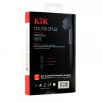 Wholesale KIK 366 Stereo Earphone Headset with Mic and Volume Control (366 Black)